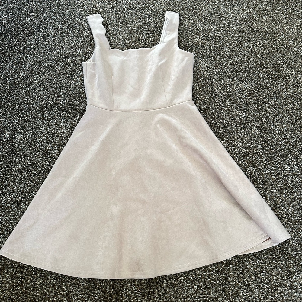 Francesca’s new Suede Skater dress